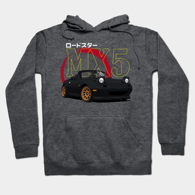 Miata MX5 JDM Classic Hoodie by masjestudio